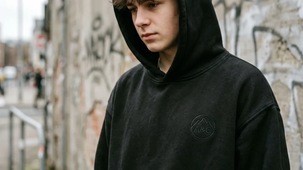 Hoodie oversize personalizado com bordado