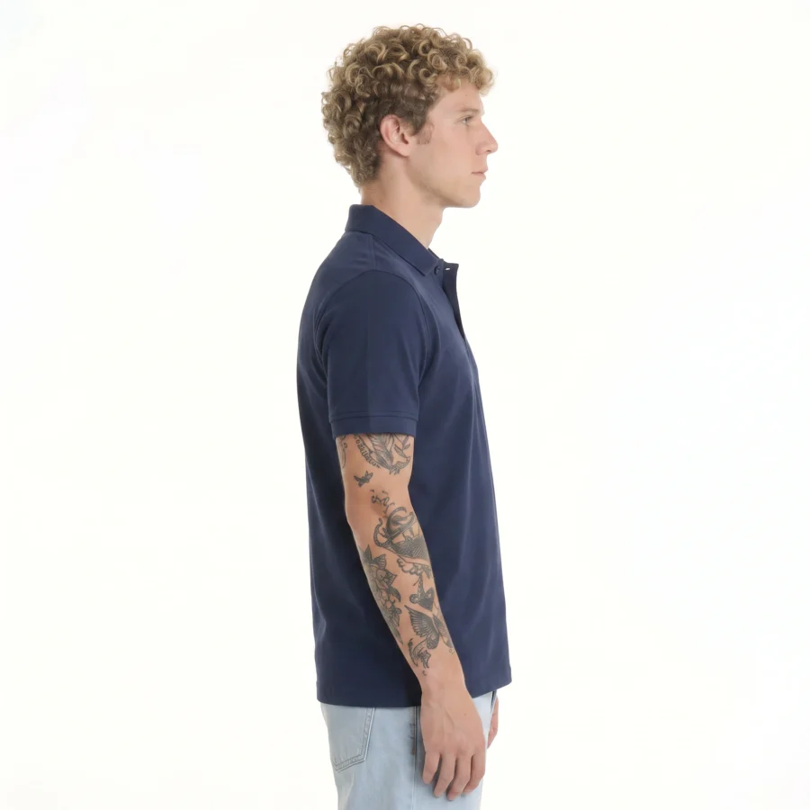 JT POLO personalizável, vista lateral