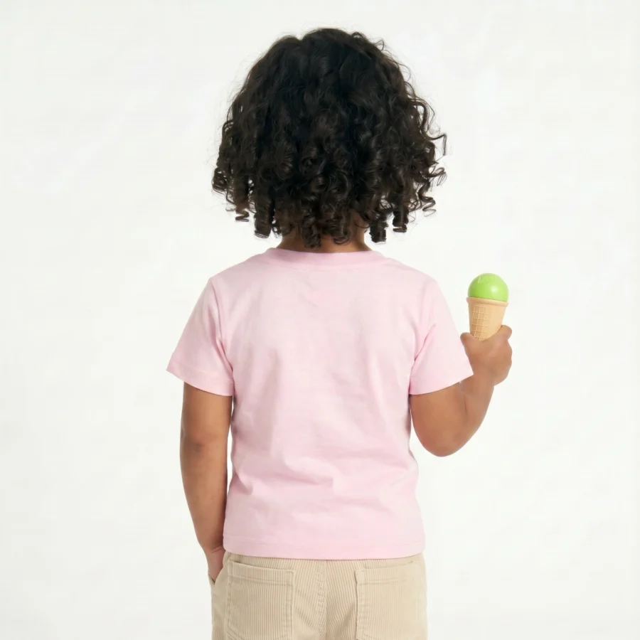 T-shirt Baby personalizável, vista de trás